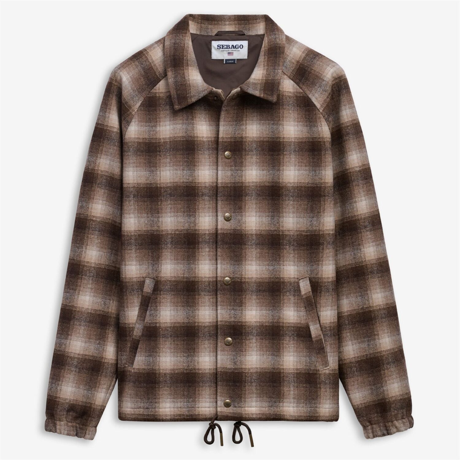 Giacca Sebago Tender Woolcheck in lana a quadri